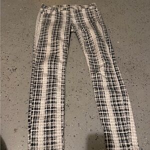 Seven of all mankind gwenevere Stylish Black and White Plaid Women Jeans 29